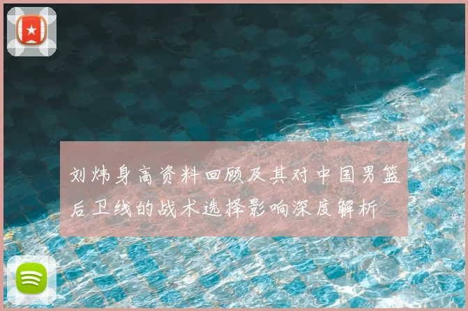 刘炜身高资料回顾及其对中国男篮后卫线的战术选择影响深度解析